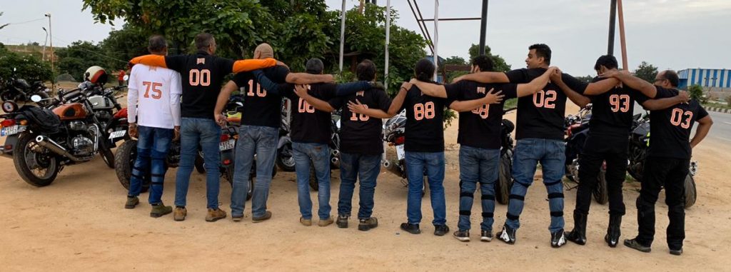 Bikers Gang in Alma Mater Custom T-shirts