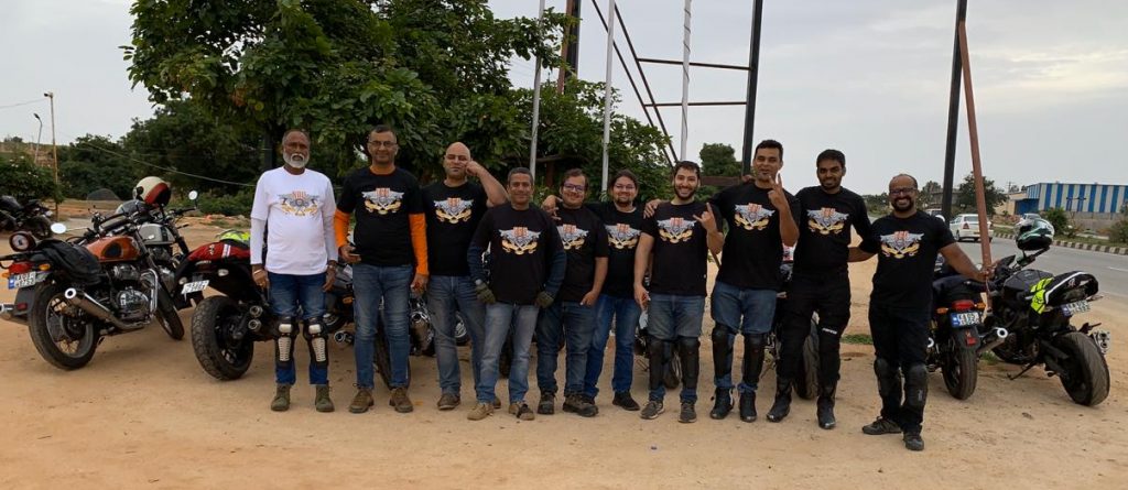 Alma Mater designed Custom T-shirts for bikers gang